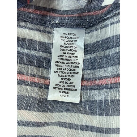 St. John's Bay Blouse Women's XL Sleeveless Striped Top NWT - Picture 10 of 10